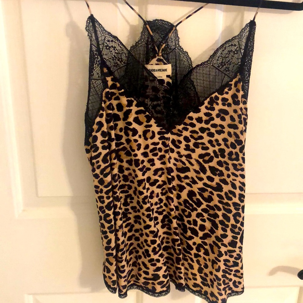 Zadig and Voltaire leopard cami top